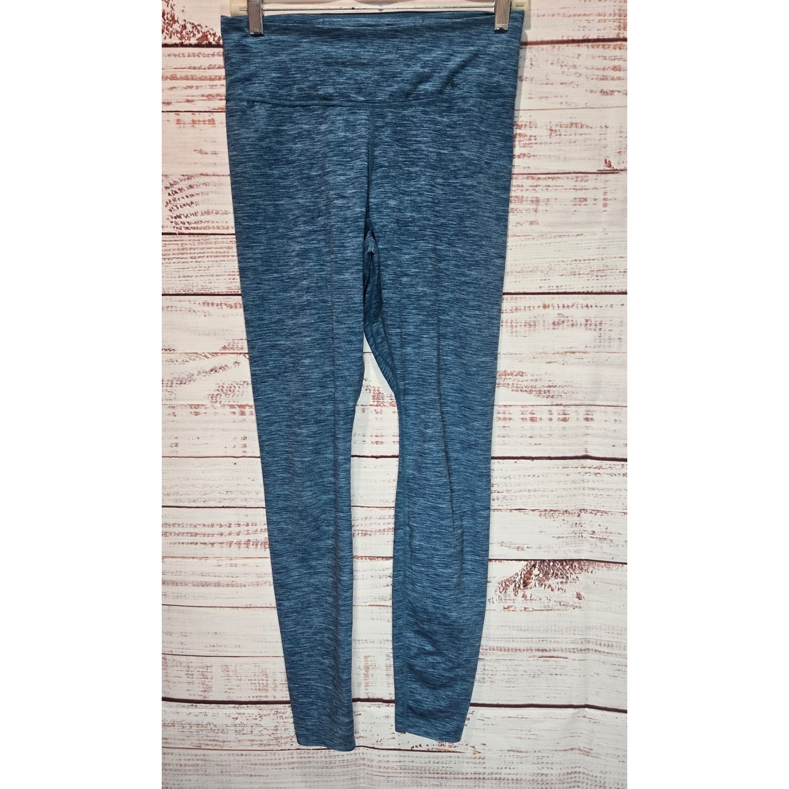 Nike Womens Dri-Fit Space Dye Blue Leggings Medium Activewear