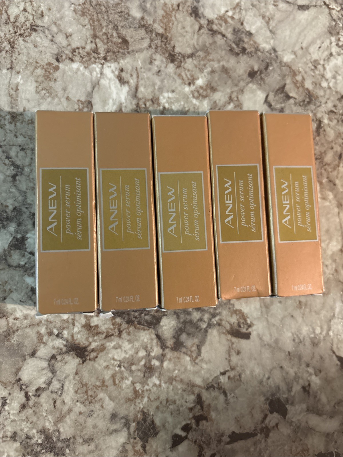 Avon Anew Power Serum 7 ML/ .24 oz Trial Travel Size Lot Of 5 New With Box