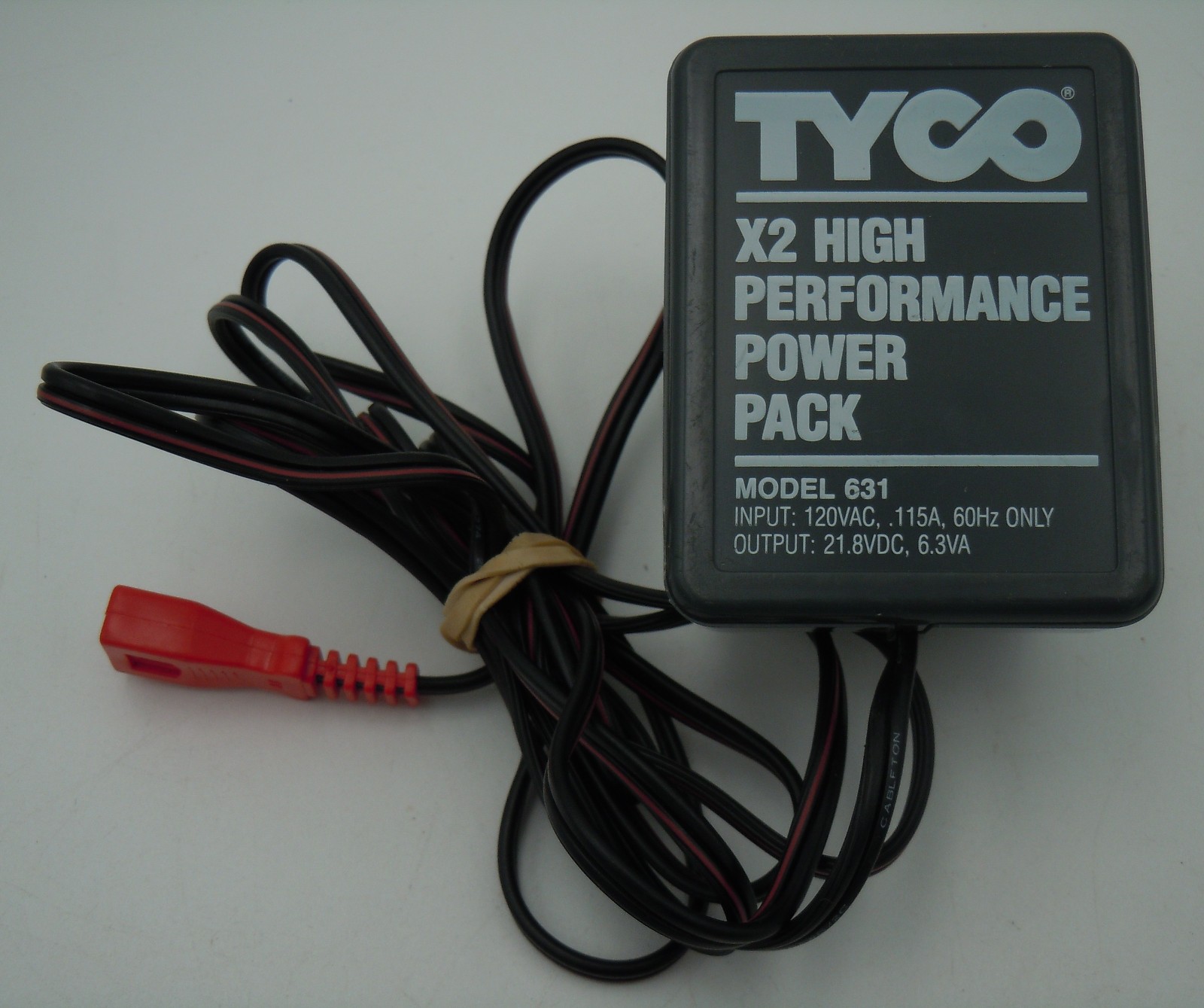 TYCO / MATTEL 21.8V DC MODEL 631 HO TOY TRANSFORMER POWER PACK ~ TESTED @19.8V