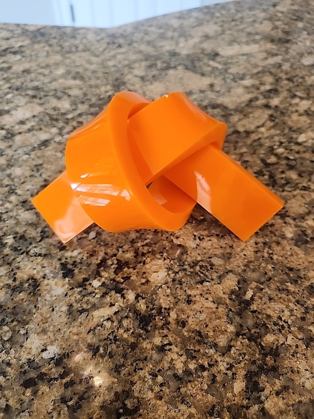 Acrylic Orange Love Knot