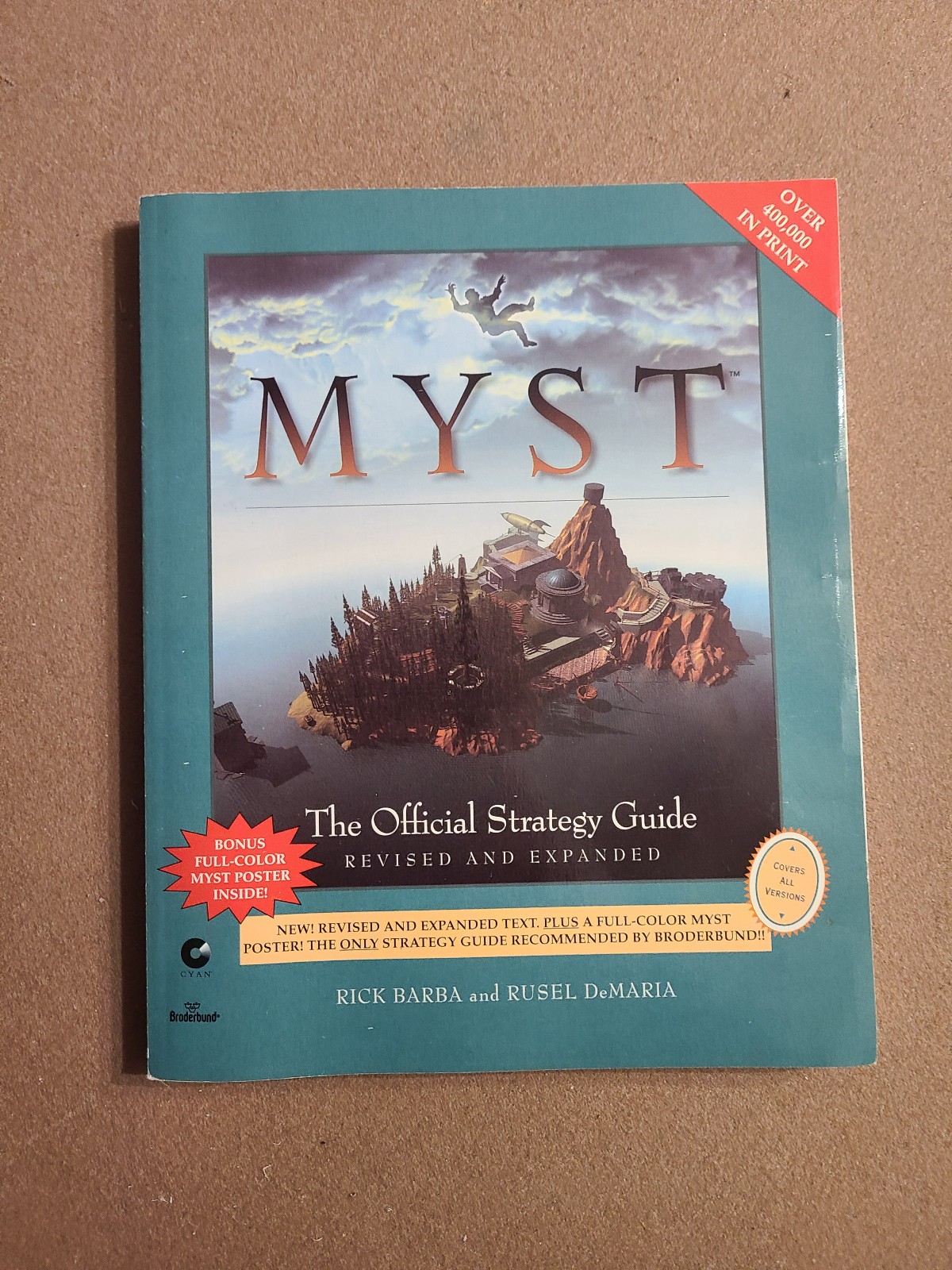 Myst Official Strategy Guide with poster Revised and Expanded Broderbund
