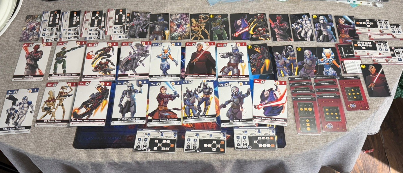 Star Wars Shatterpoint Cards Core Set plus!!