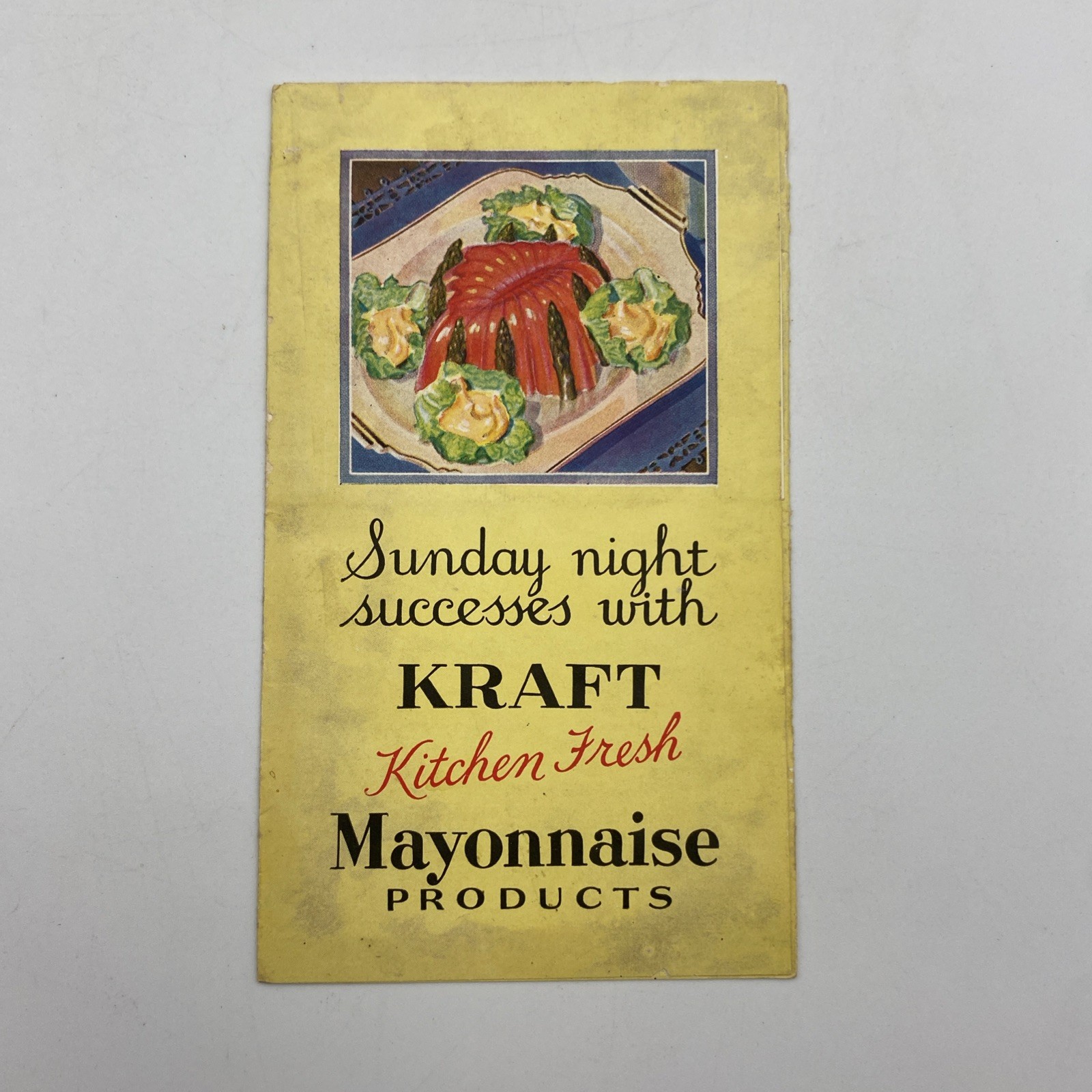 Vintage Advertisement Recipe Booklet Sunday Night Successes Kraft Kitchen Fresh