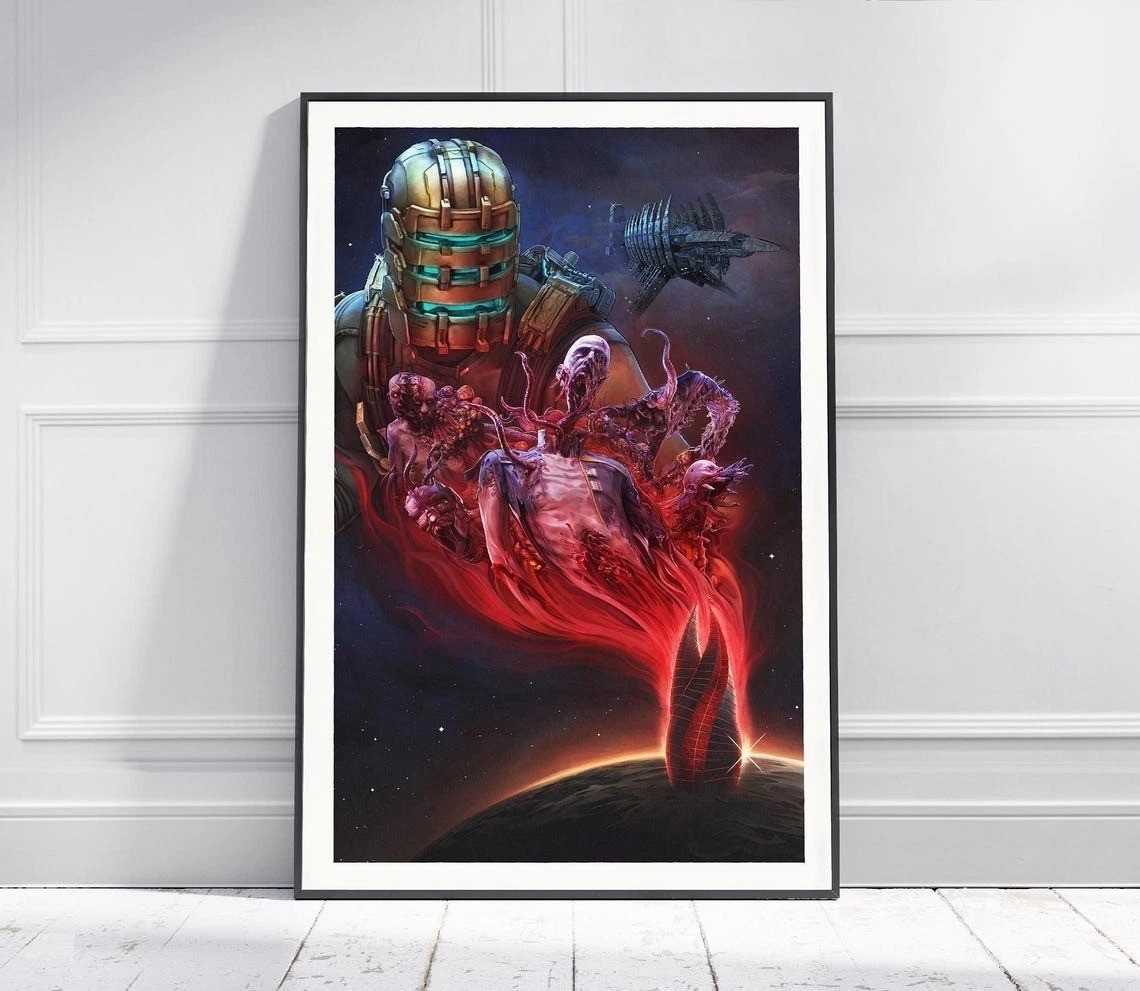 DEAD SPACE Game Poster , Game Art, Horror Game , Room Decor , Wall Art