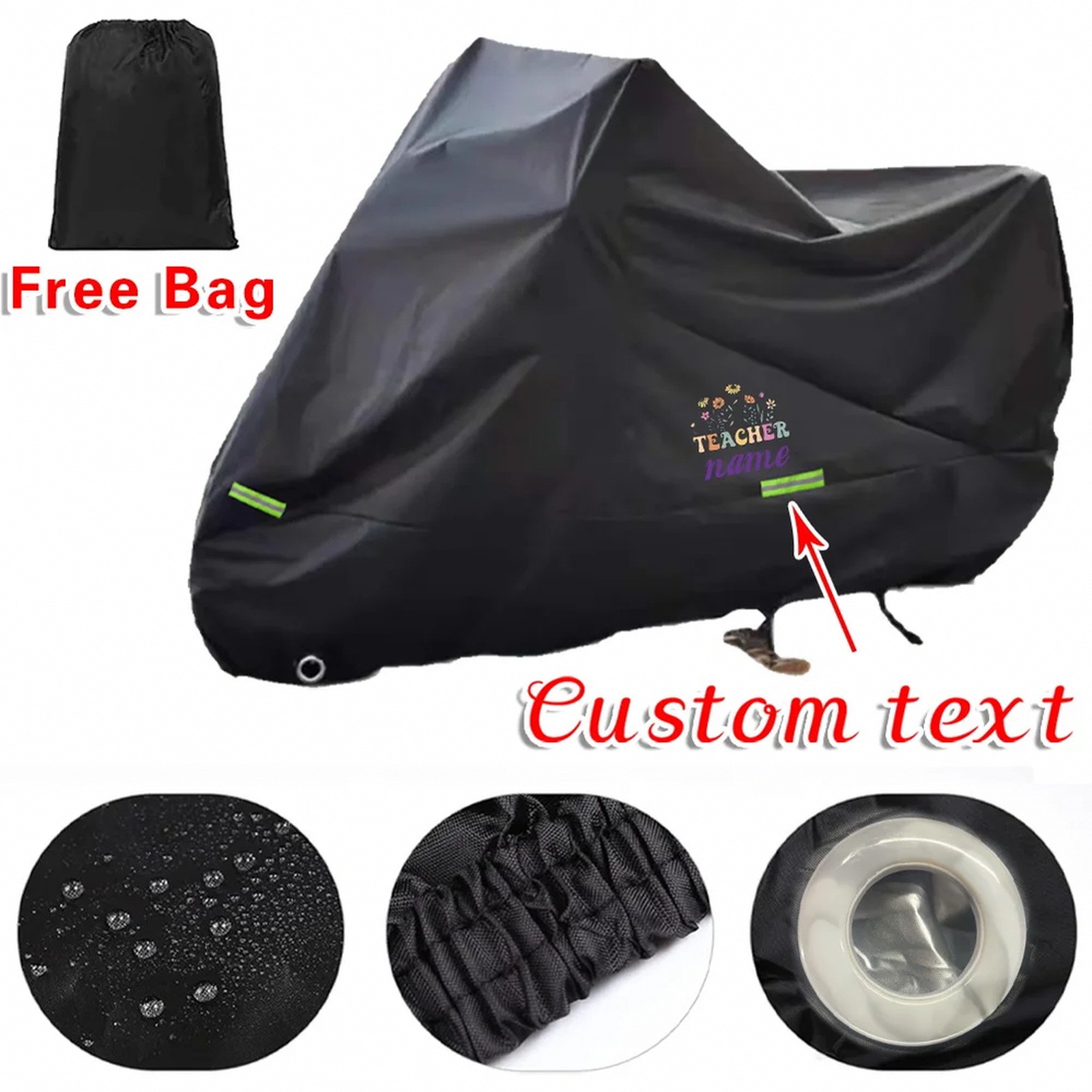 Personalized Custom Motorcycle Cover Washable UV Protection All Season