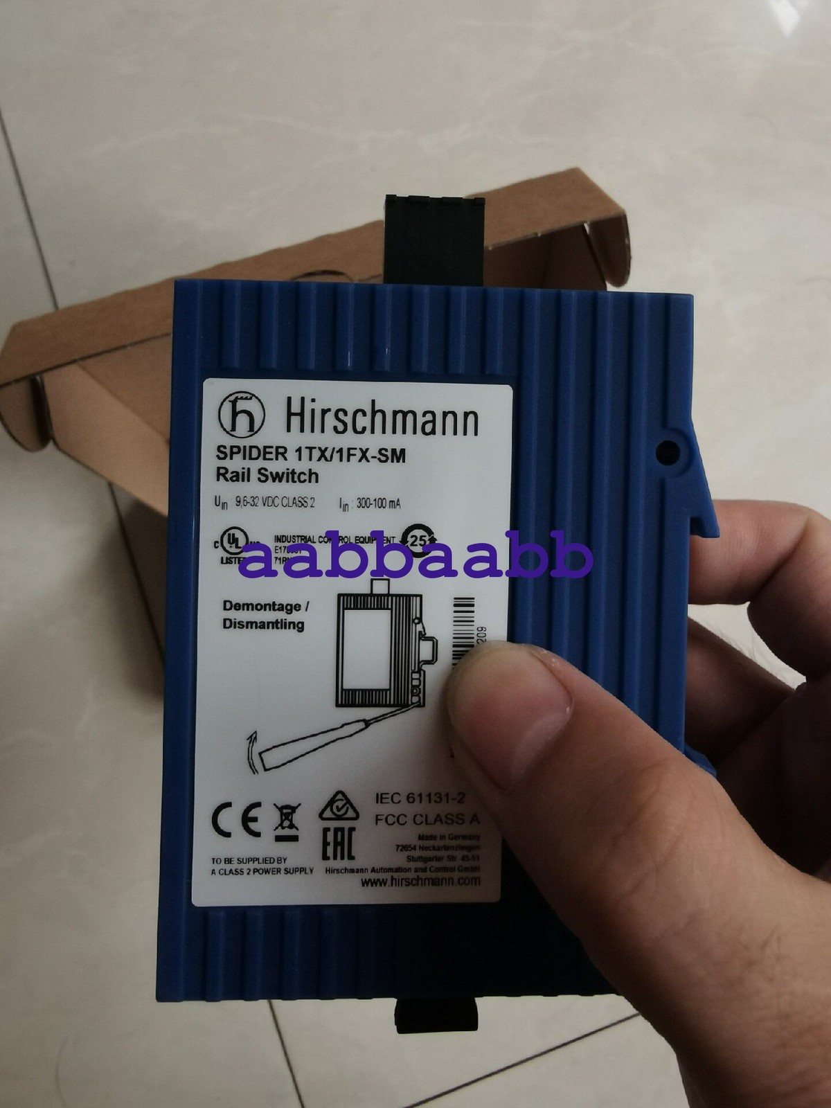 1PCS NEW Hirschmann SPIDER 1TX/1FX-SM Industrial Switch #GL
