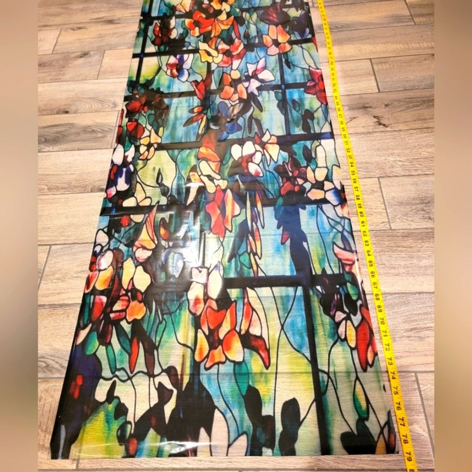 Stained Glass floral contact paper