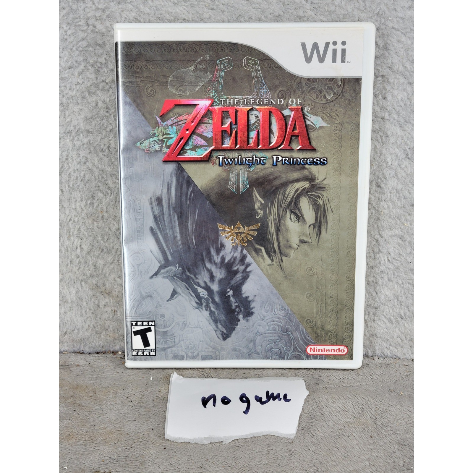 Nintendo Wii Legend of Zelda Twilight Princess Case and Manual ONLY No Game