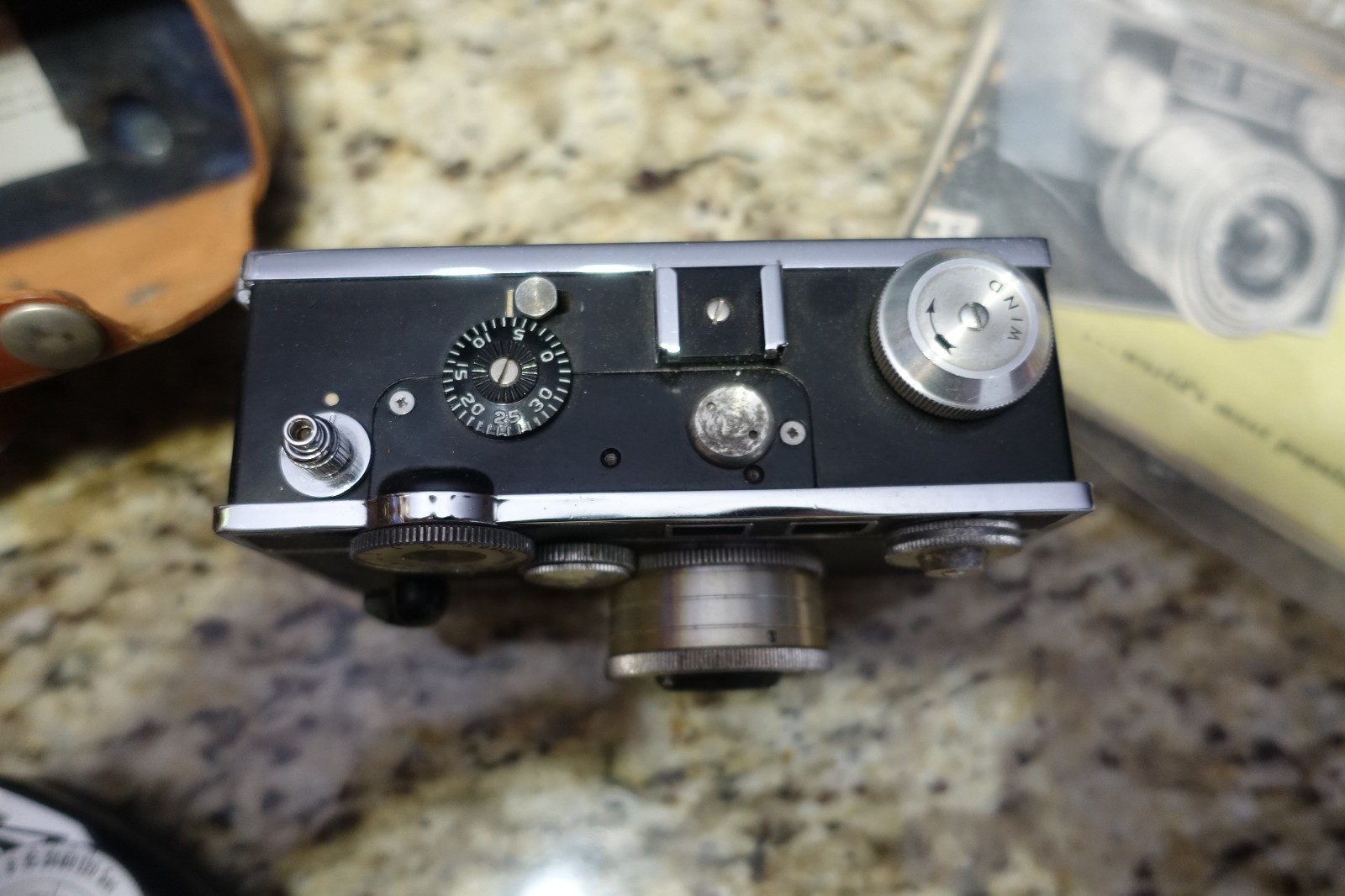 Argus C3 Camera with 50mm and Leather Case Vintage