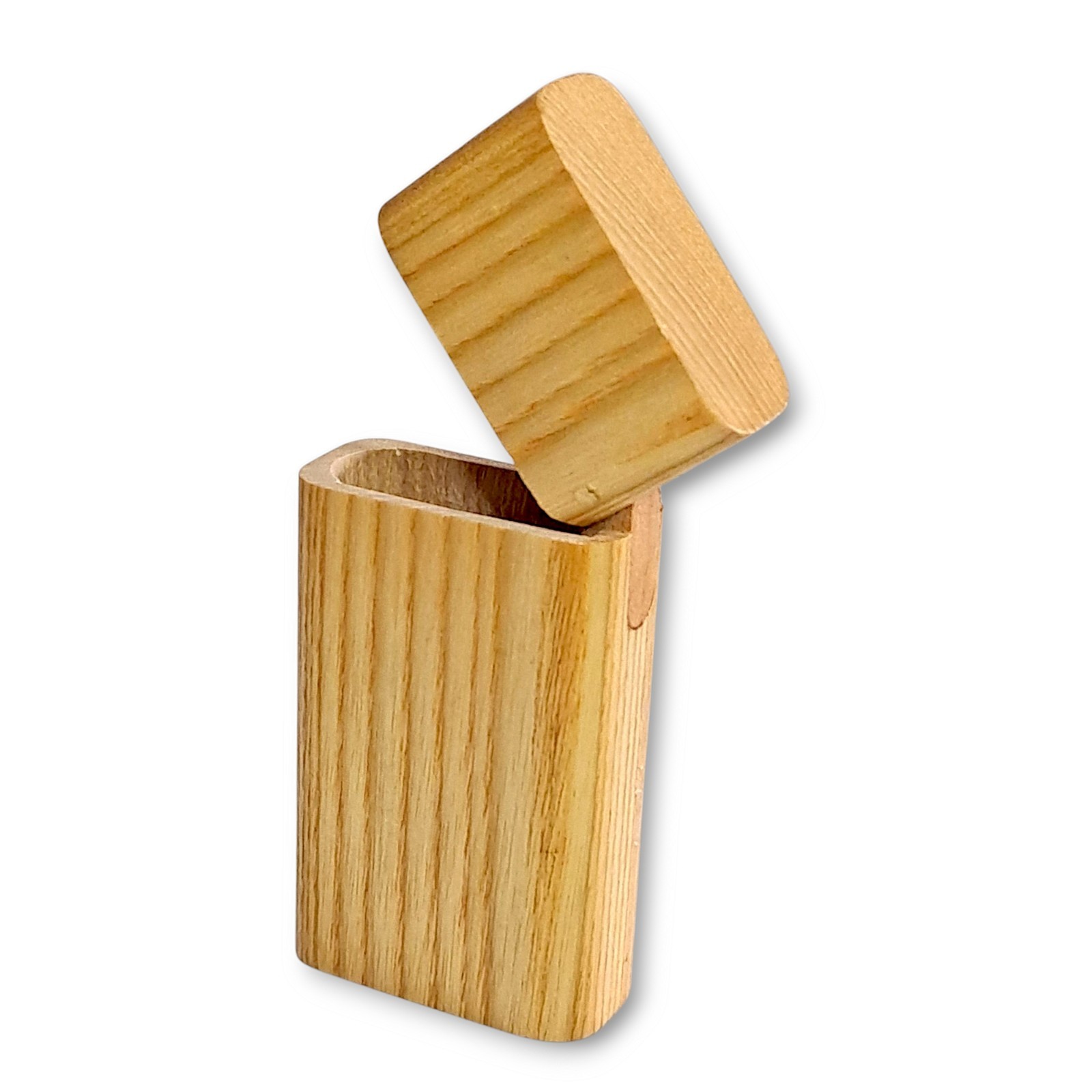 Cigarettes Stick or Lighter Wooden Case Holder Storage Carved Craft Handcrafted