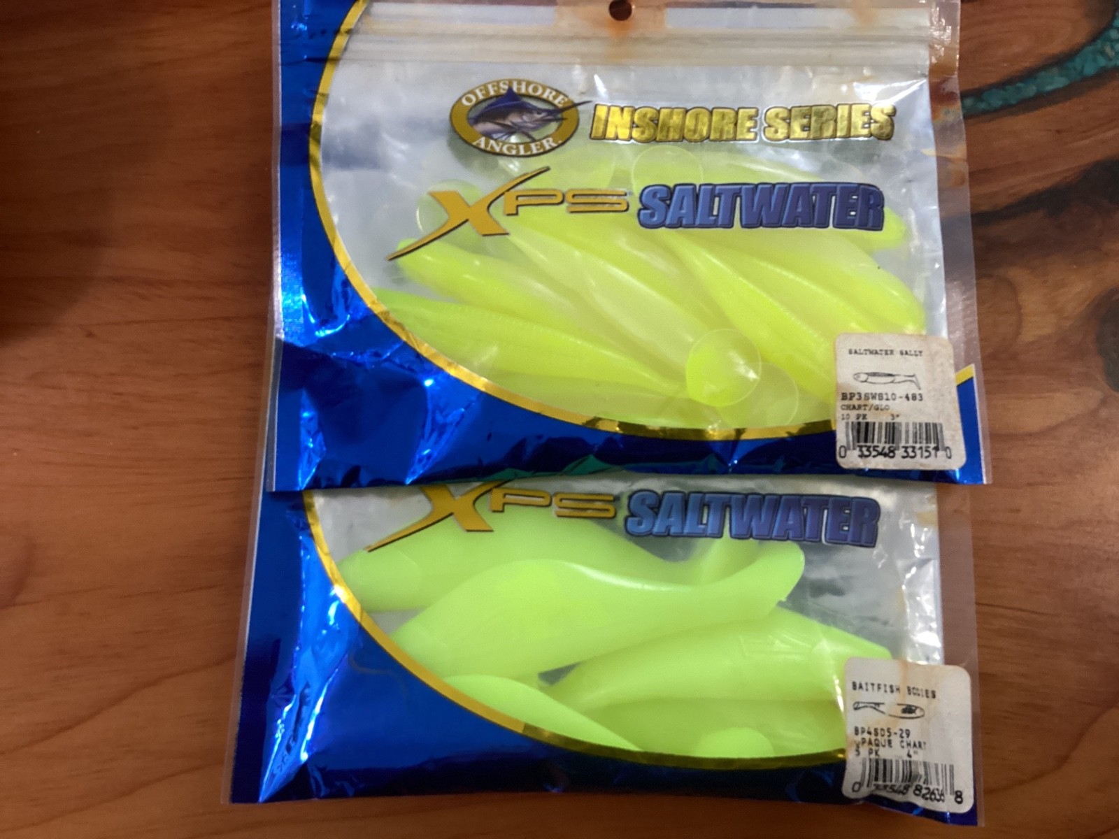 offshore angler xps saltwater inshore lure chartreuse glow 2pack lot