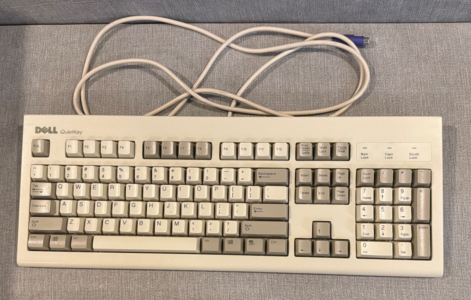 VINTAGE  MODEL DELL QUIETKEY KEYBOARD SK1000REW MECHANICAL