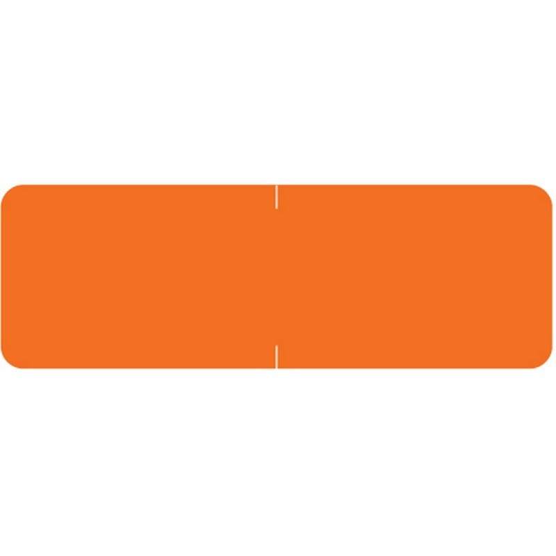 Barkley Compatible Solid Orange Labels, Laminated Stock, 1/2" X 1-1/2"