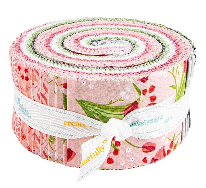 Riley Blake - Front Porch by Jill Finley 2.5" Rolie Polie 40 pcs