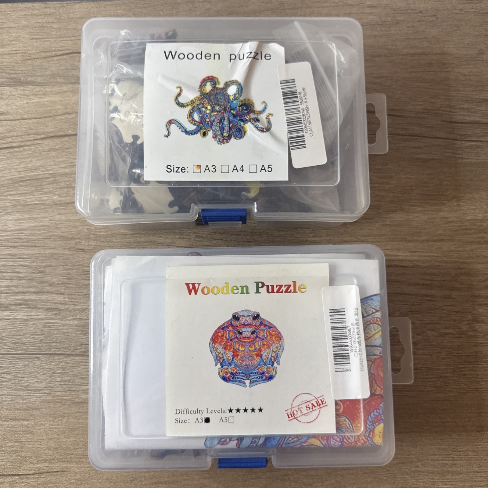 Octopus and unique tie-die Puzzle- CraftHub Wooden Jigsaw Puzzle 