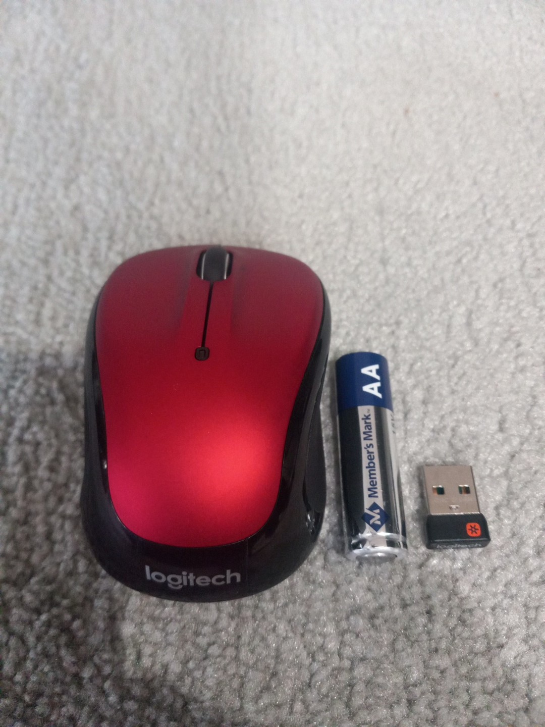 Logitech M325 Red Wireless Optical Mouse
