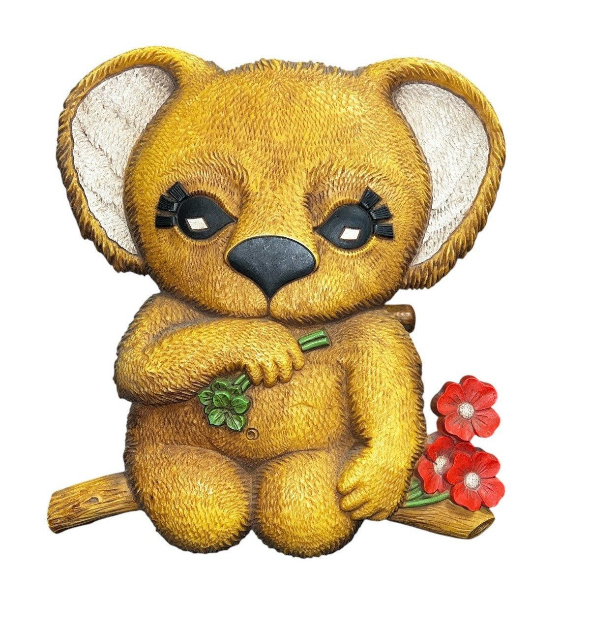 1978 Dart Industries Brown Koala Bear Wall Hanging Vintage 12” Wall Plaque