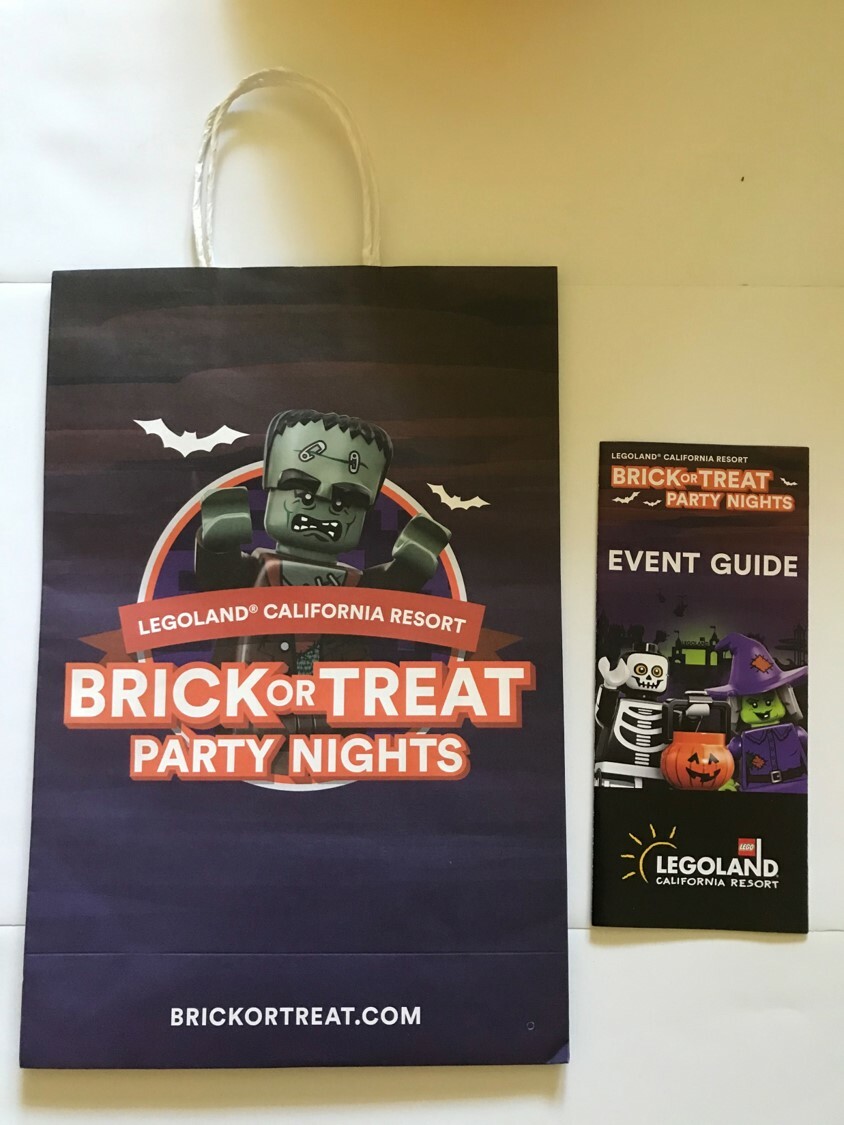 California Legoland Halloween Brick or Treat Bag and Event Guide