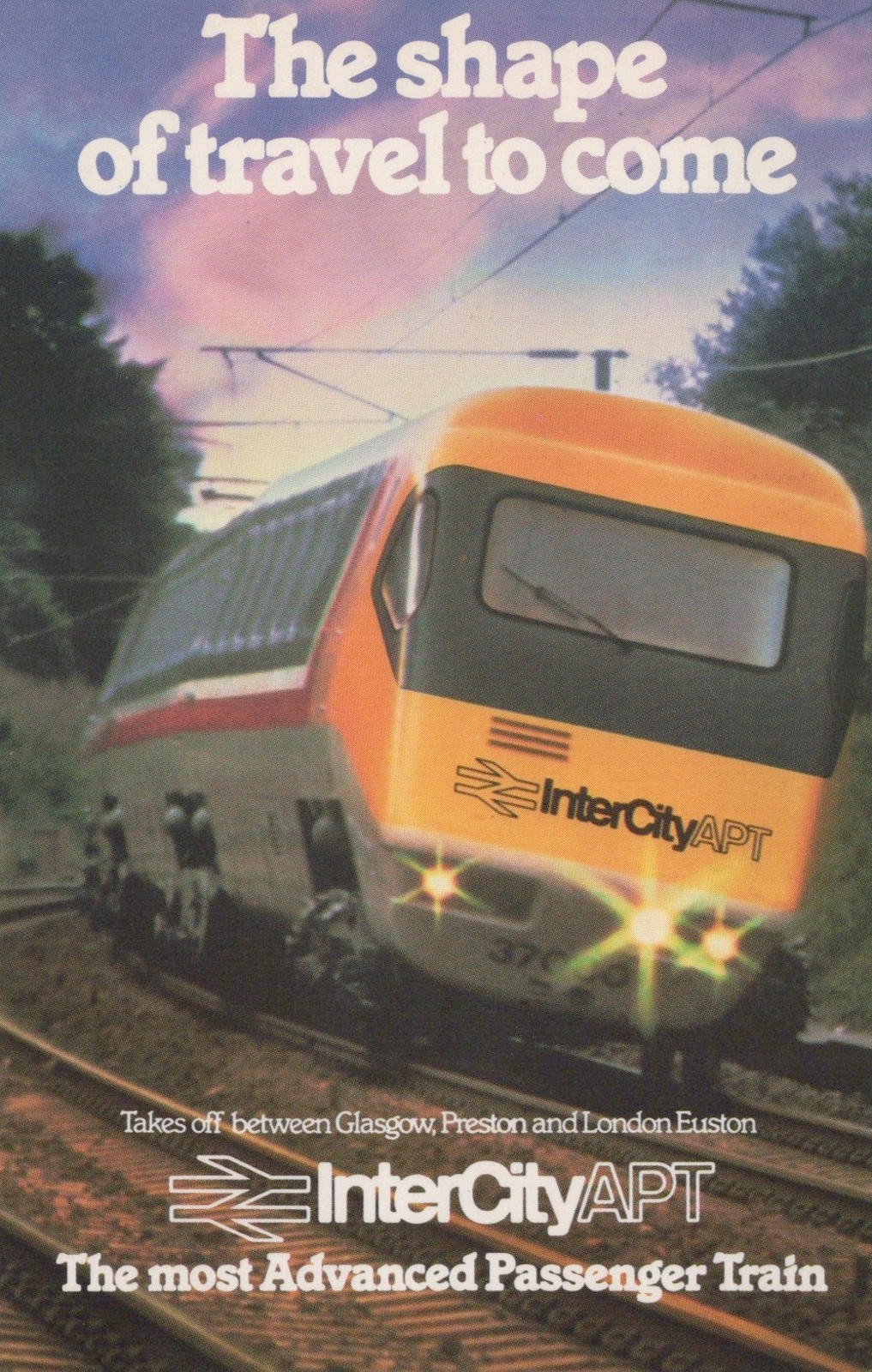Railways Postcard - InterCity APT Passenger Train  VT114