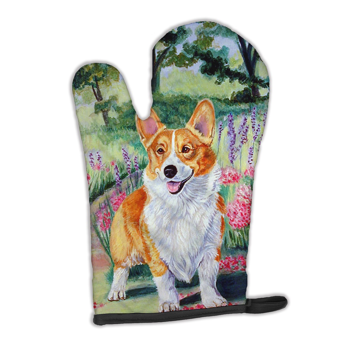 Caroline's Treasures Pembroke Corgi Springtime Oven Mitt 7077OVMT