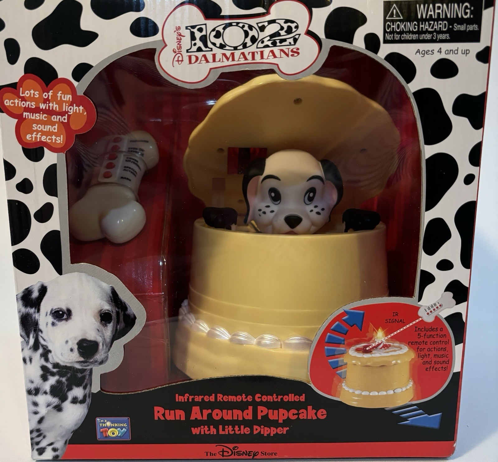 Disney Store 102 Dalmatians Run Around Pupcake Remote Control Little Dipper NEW