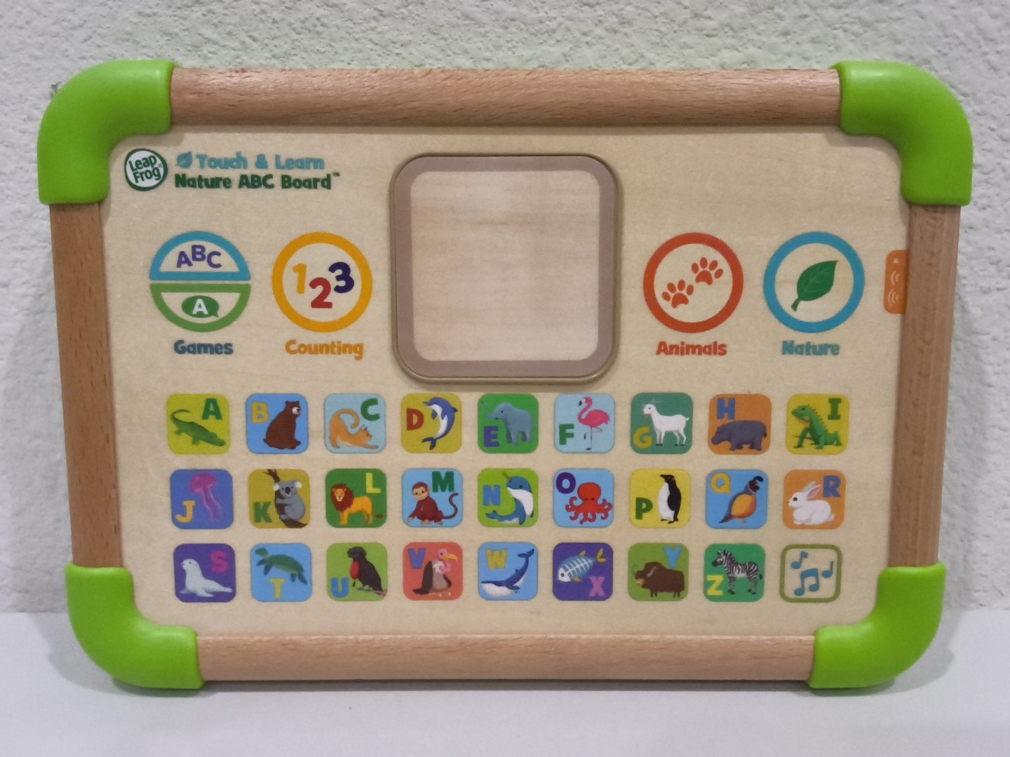LeapFrog Touch & Learn Nature ABC Board Wooden "Tablet" & LED Screen