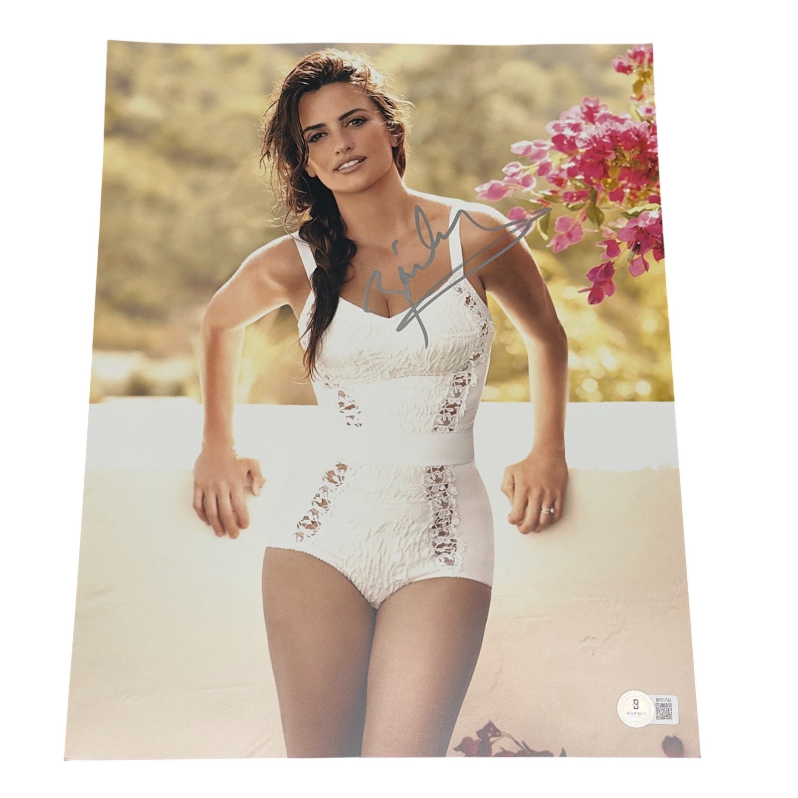 Penelope Cruz Signed 11x14 Photo Hot Sexy Movie Star Autographed Beckett BAS!