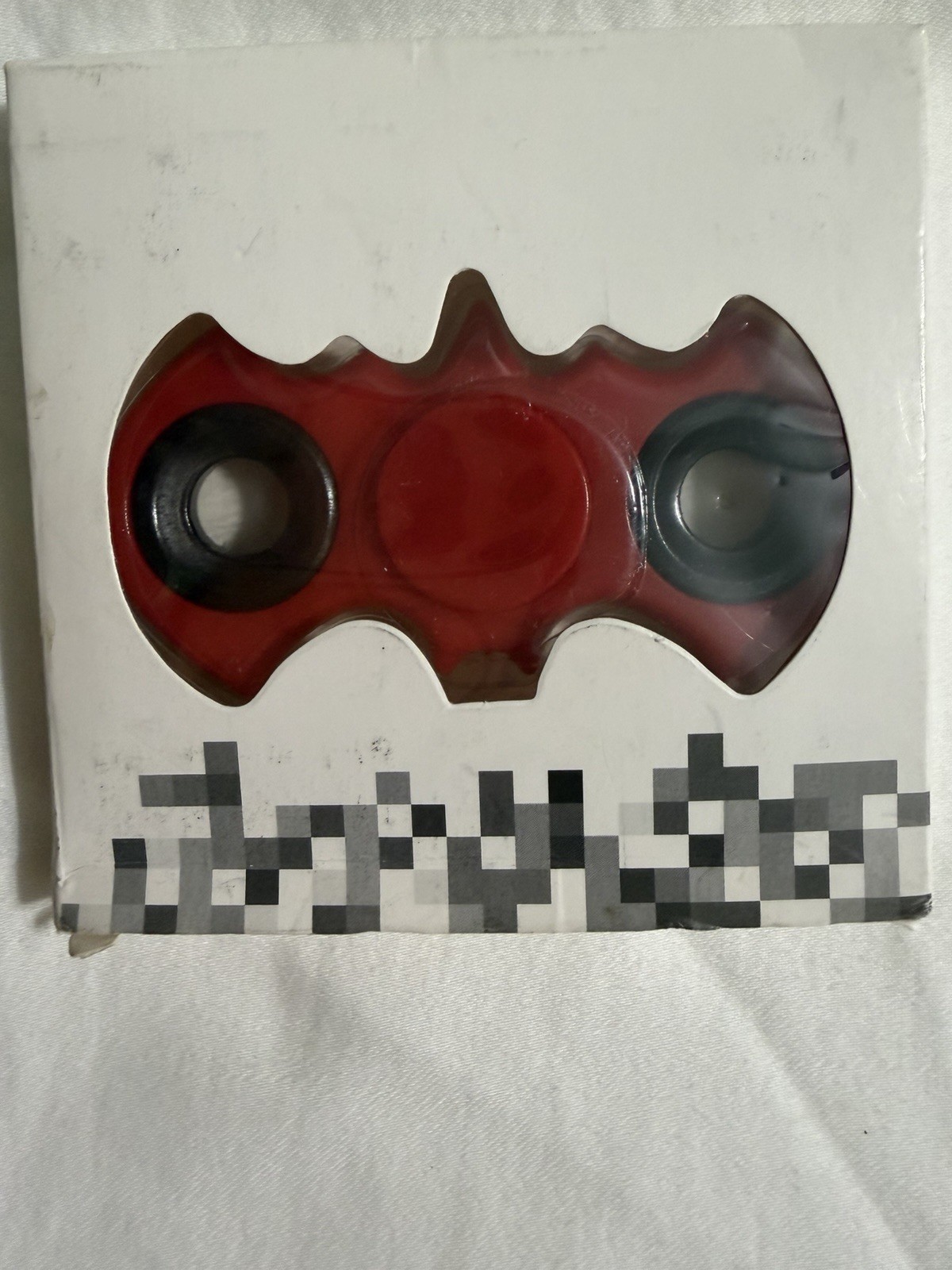 FIDGET SPINNER ~ RED ~ Batman Symbol~ Handheld Toy~ Sensory Toy ~ NEW IN BOX