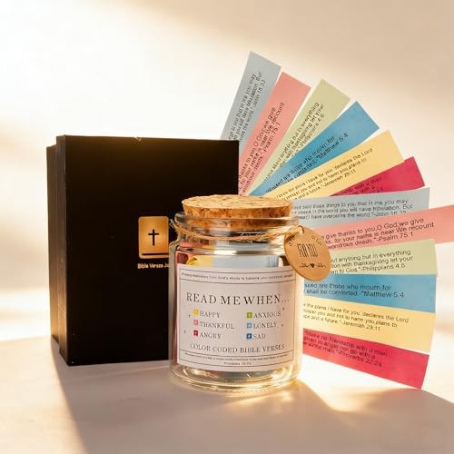 Read Me When Bible Verse Jar,Scripture Prayer Cards for Daily 