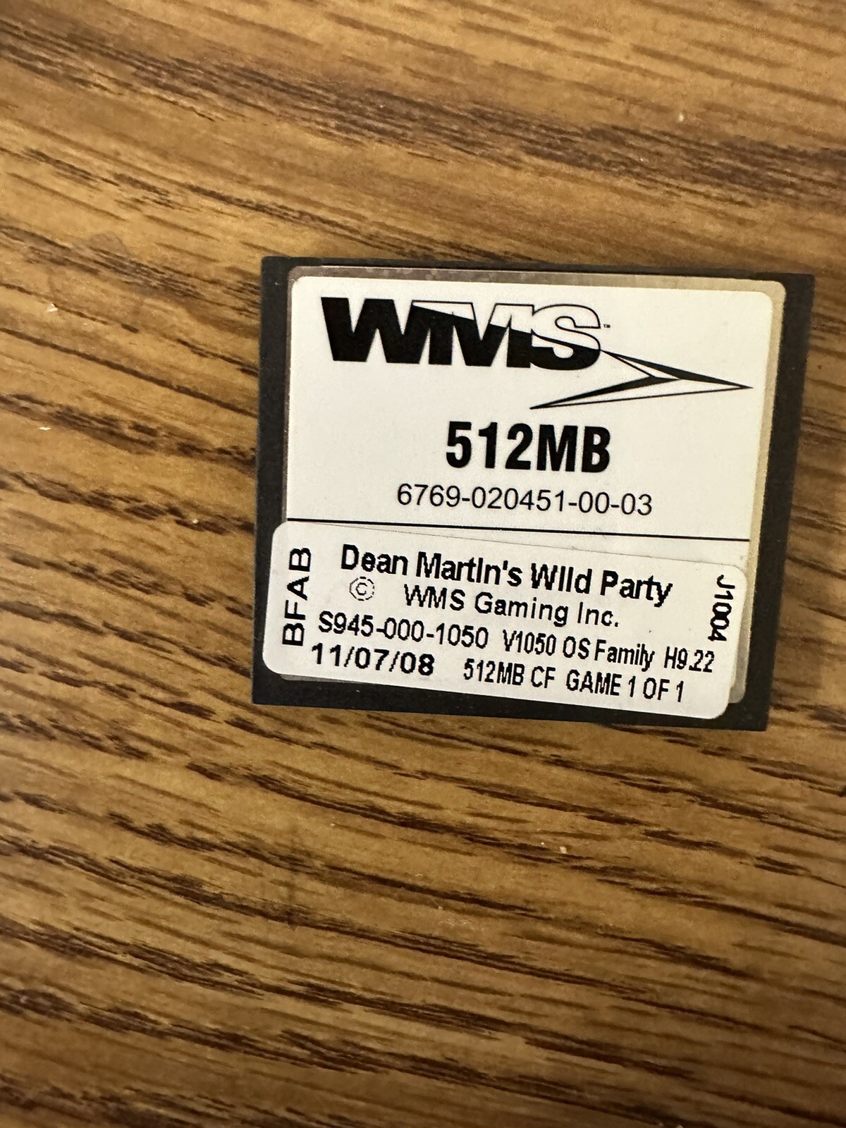 WMS WILLIAMS BB1/BB1.5/BB2 SLOT MACHINE GAME SOFTWARE TESTED AND WORKED.