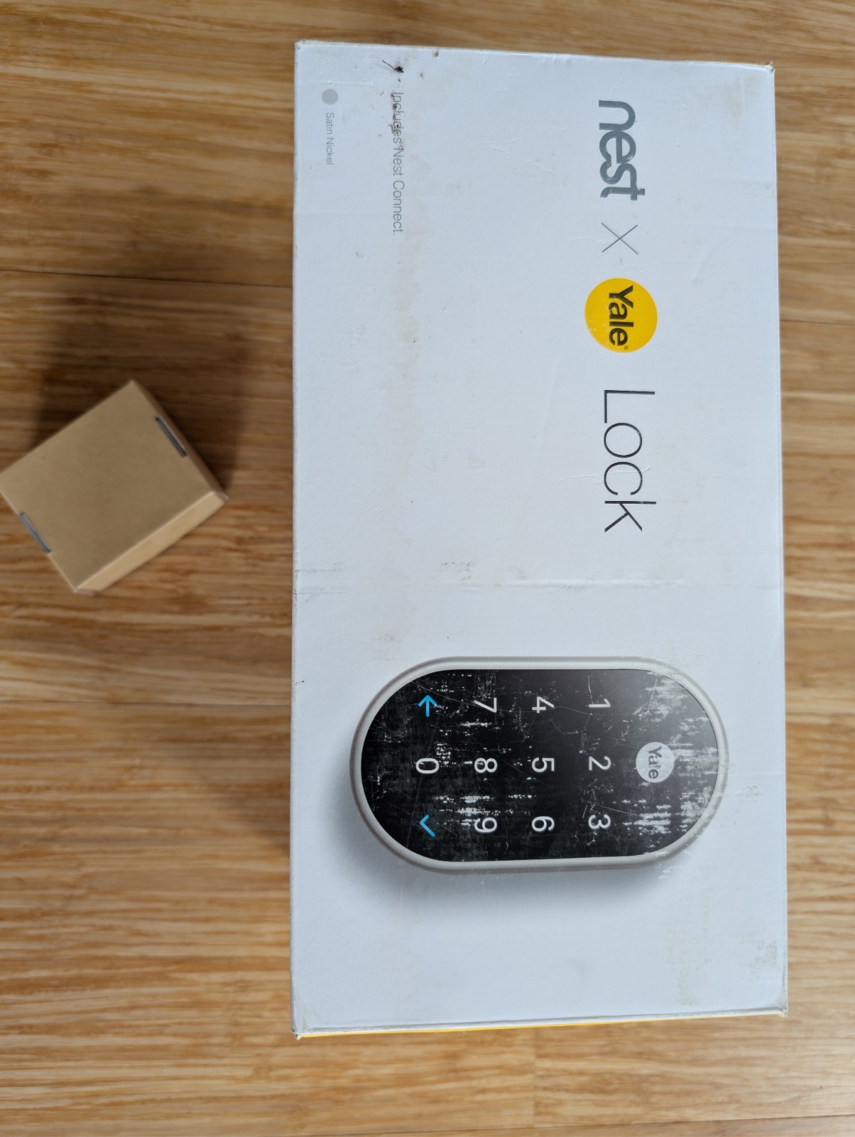 google nest x yale smart door lock satin nickel