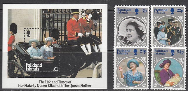 Falkland - Mail Yvert 440/3+Hb 5 ** Mnh