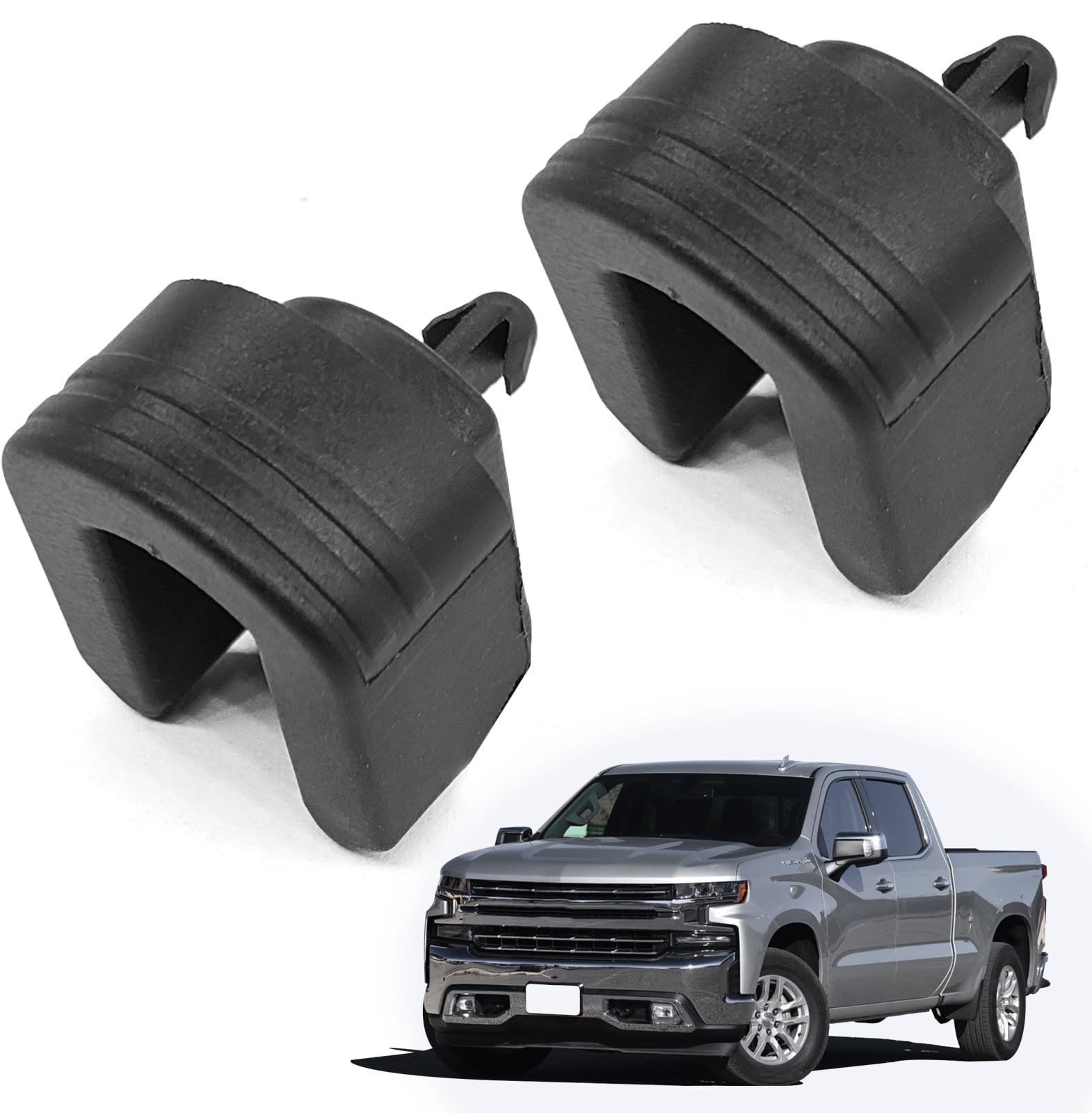 2Pcs Rear Baffle Bushing Chevy Silverado Sierra 1500 2500HD 22966936 