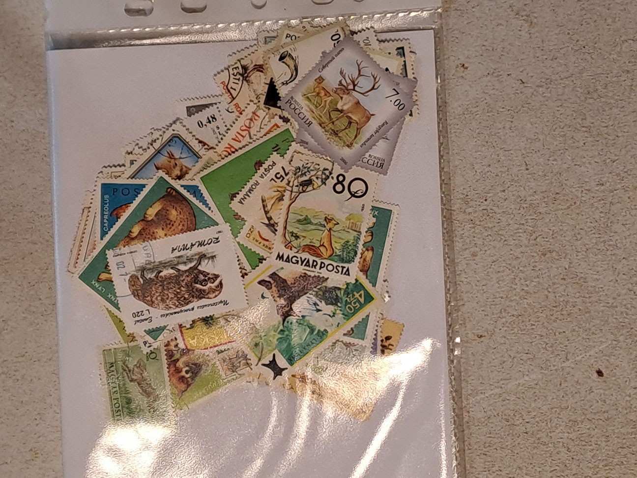 100 DIFFERENT ANIMAL STAMPS OF EASTERN EUROPE USED BULK