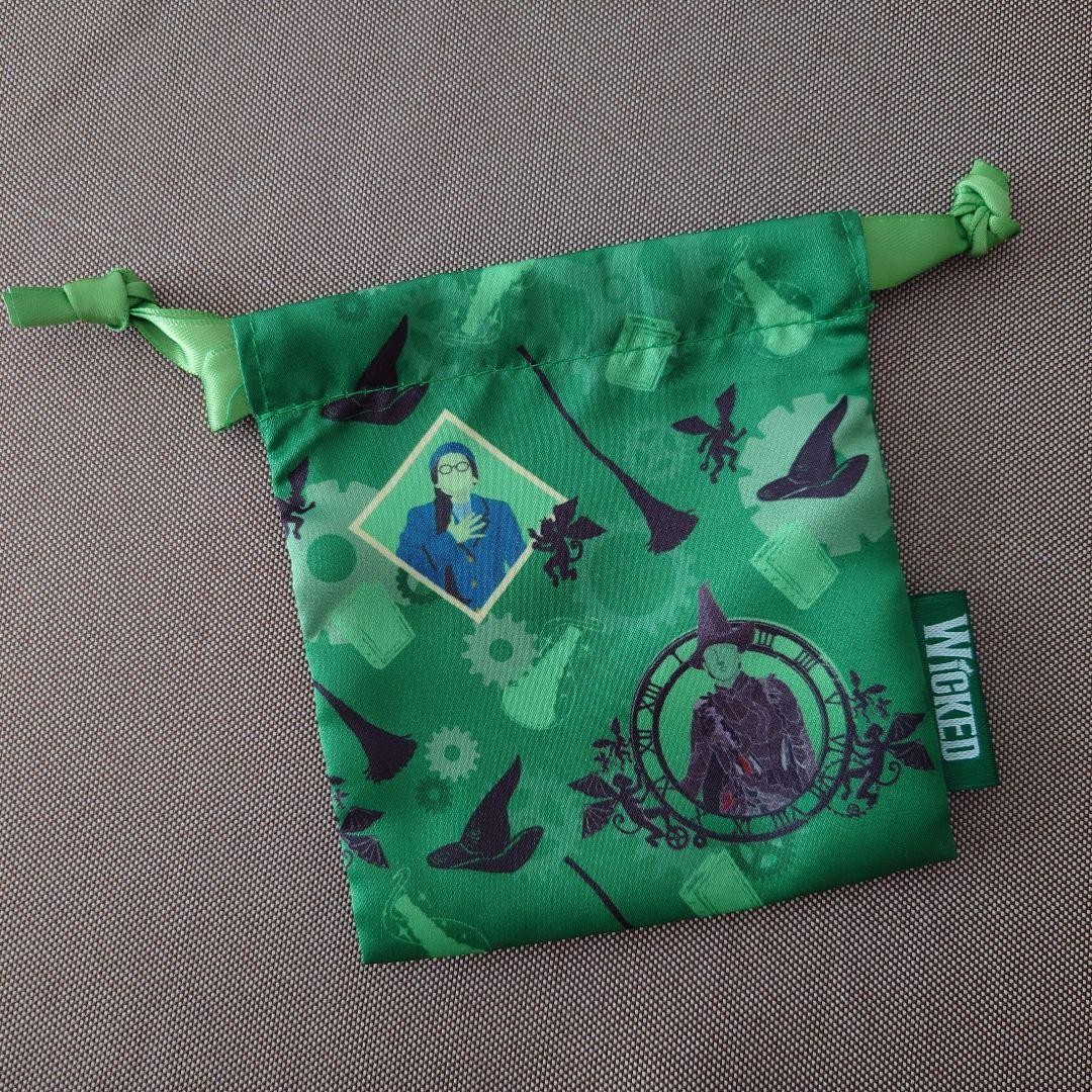 Shiki Theter Wicked Mini Drawstring Purse Unused Small 11cm Feels new