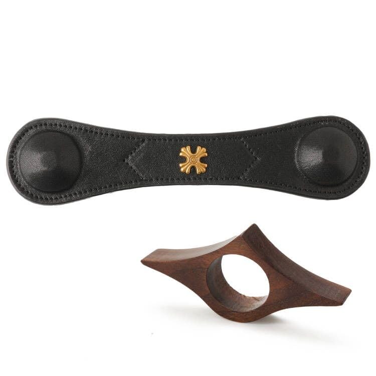 Book Weight Holder Wooden Black Page Holder+thumb Coffee 