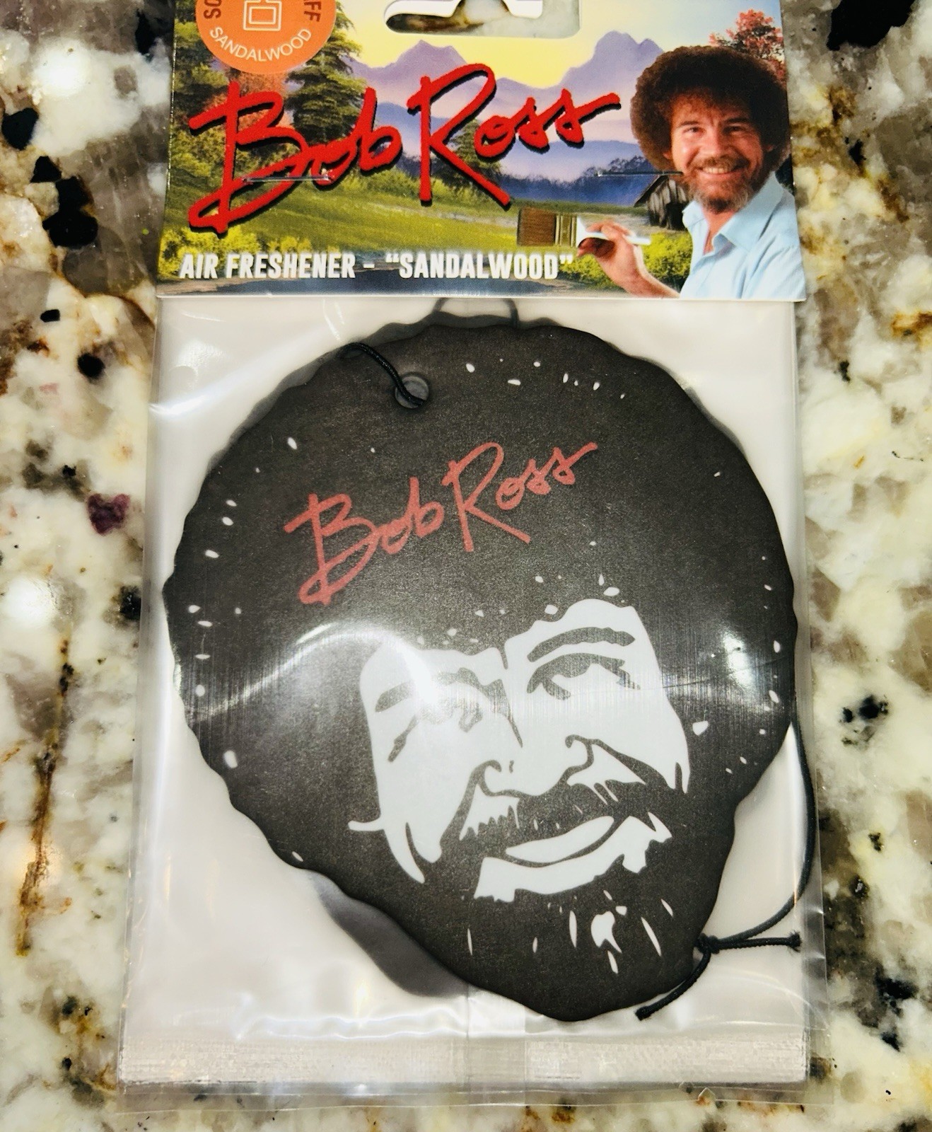 Bob Ross 3-Pack Sandalwood Air Freshener Happy Little Trees New Car Scent Sealed
