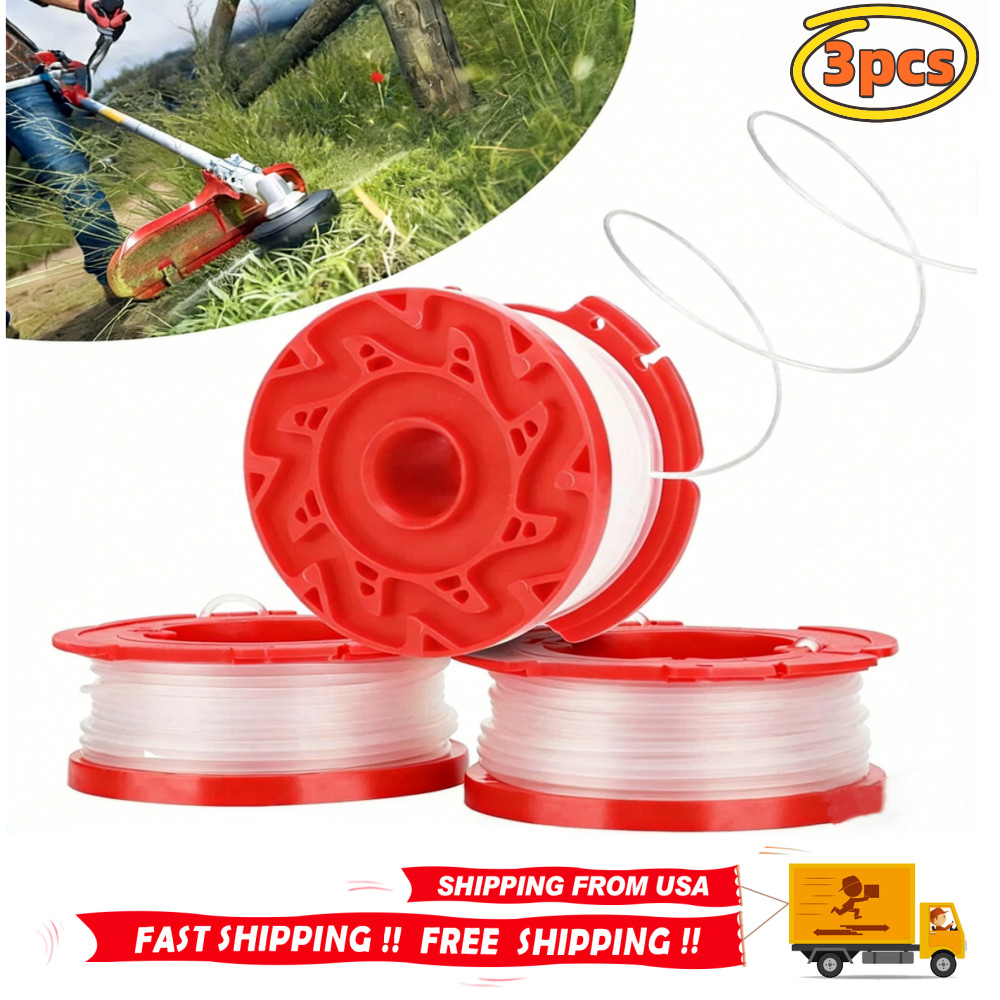3Pcs Replacement String Weed Grass Trimmer Line Spool for Craftsman CMCST900