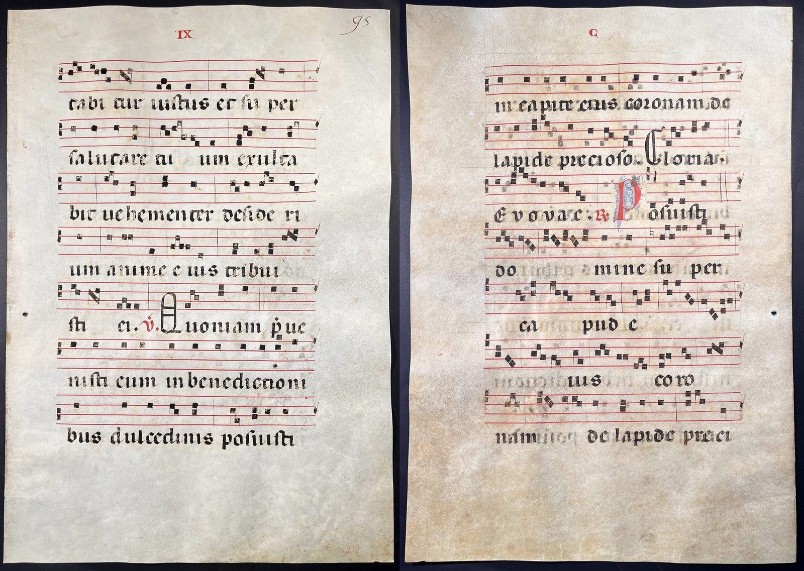 Antiphonary Parchment Vellum Manuscript 15th Century A104