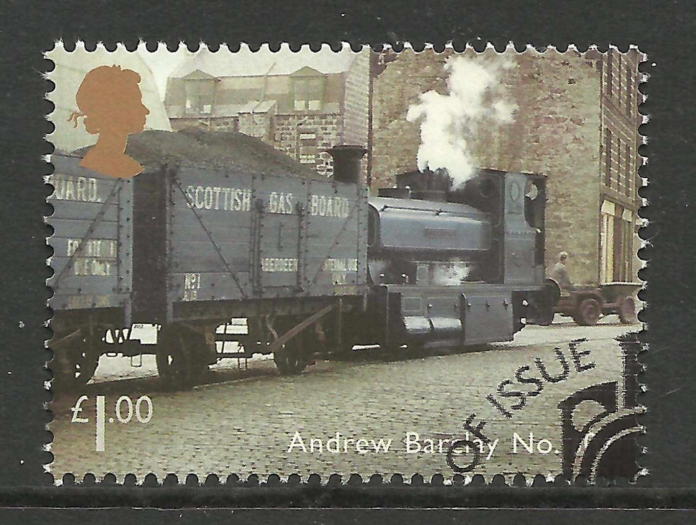 GB 2012 QE2 £1 Locomotives Scotland Barclay No 807 Ex M/S Fdc SG 3283 ( T355 )