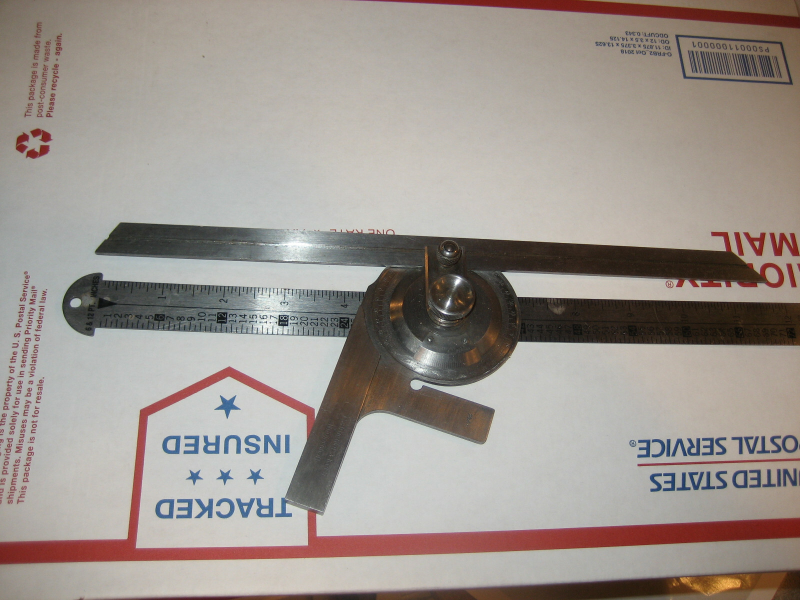 Vintage Schneider & Kern Neidernhall Machinist Angle Finder Tool 12" helios