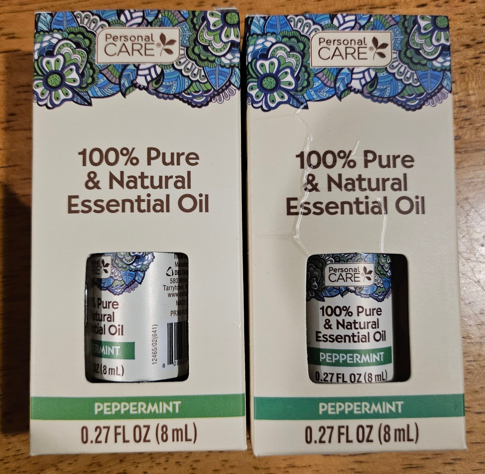 2 Pack Personal Care Peppermint 100% Pure & Natural Essential Oil 8ML Each