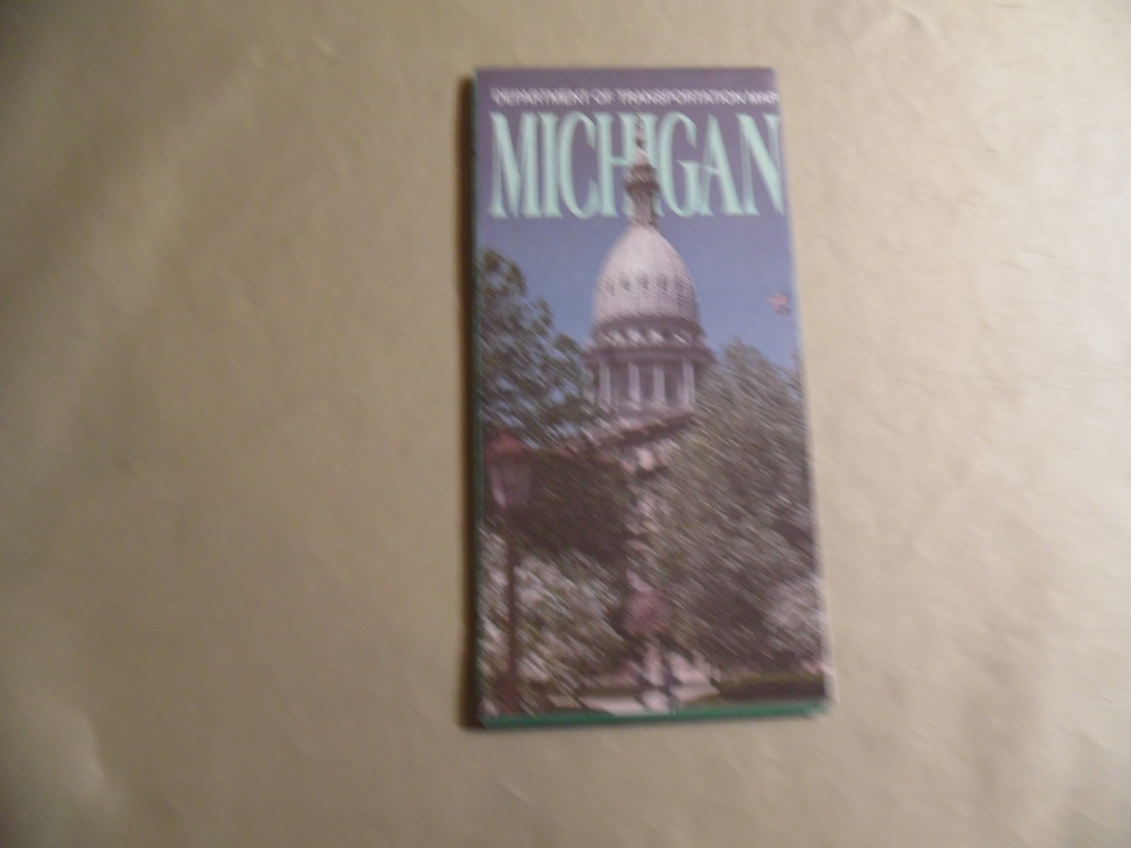 Department of Transportation Map of Michigan / Circa 1991 / Free USA Shipping