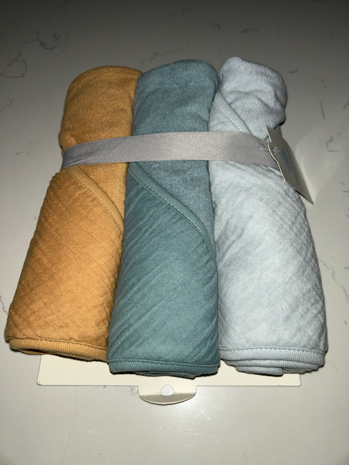 NEW Baby 3pk Muslin Infant Hooded Towel - Cloud Island™ muslin 30”x30”