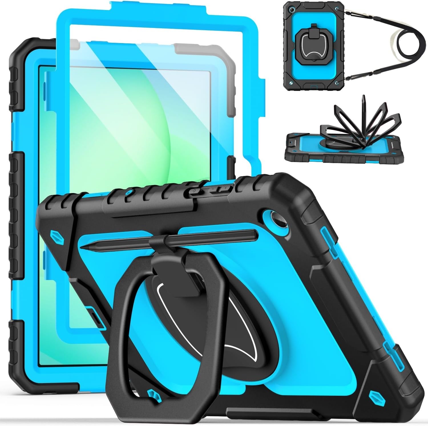 Case for Samsung Galaxy Tab A11 Plus 11 Inch 2026, Shockproof with Screen Protec