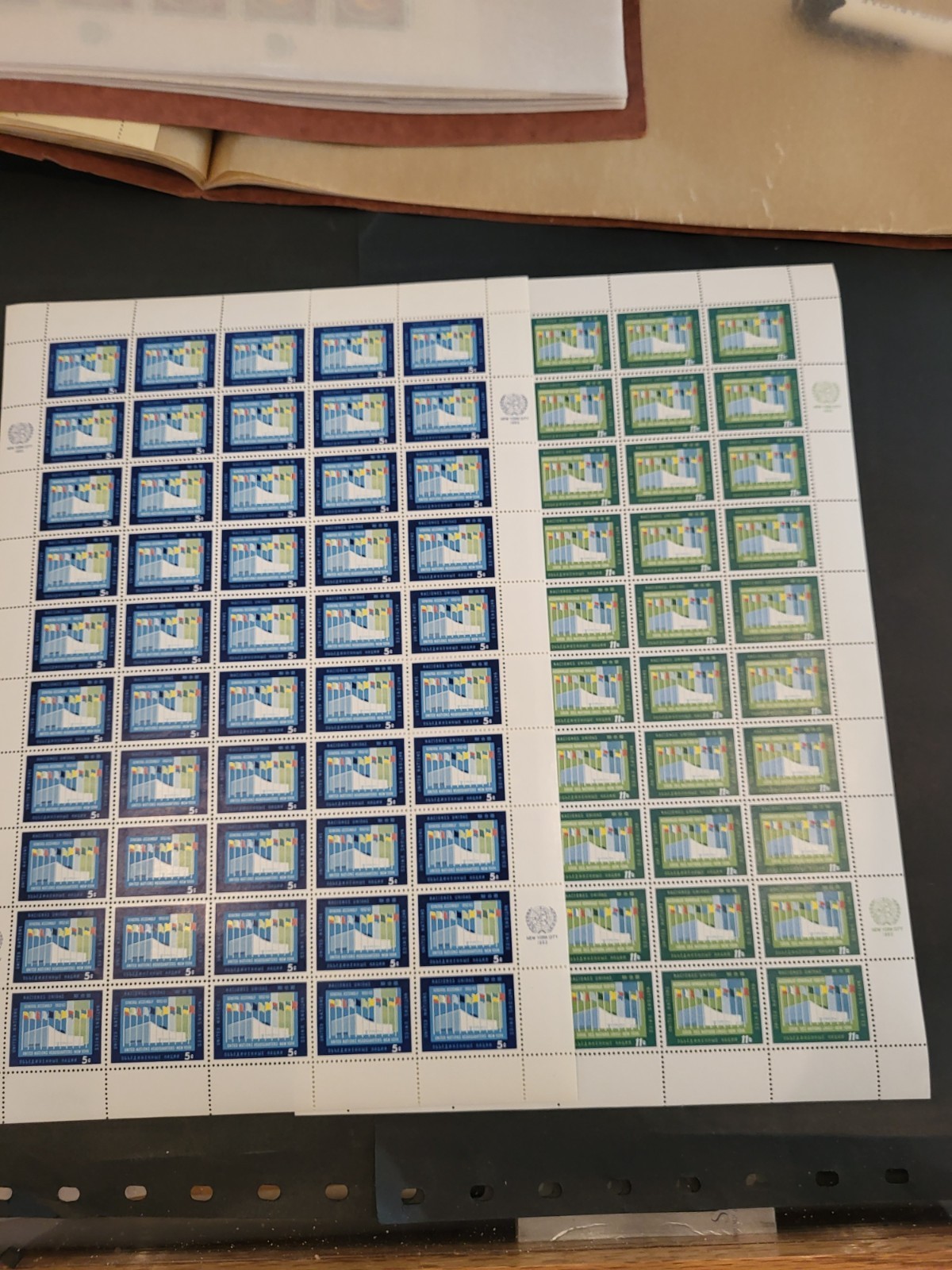 1963 GENERAL ASSEMBLY Sheet Set - Scott# 119/120- Catalog $25