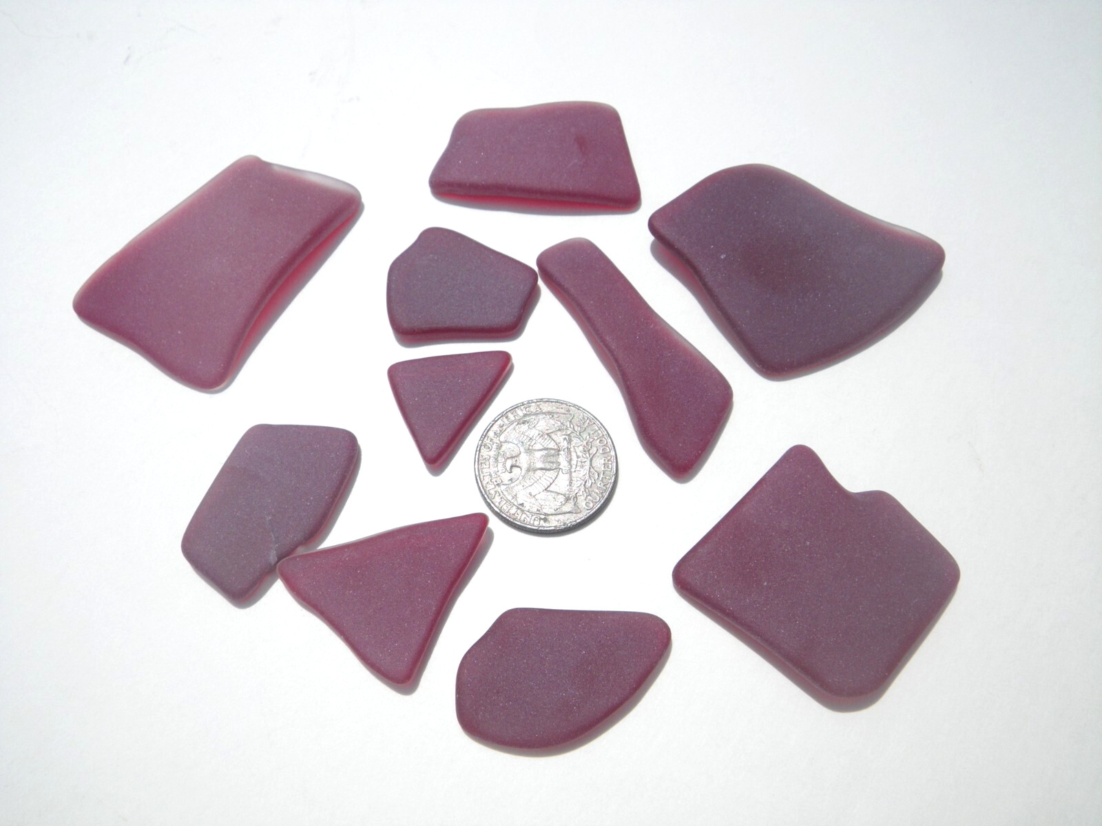 Sea Glass, Set of Reds