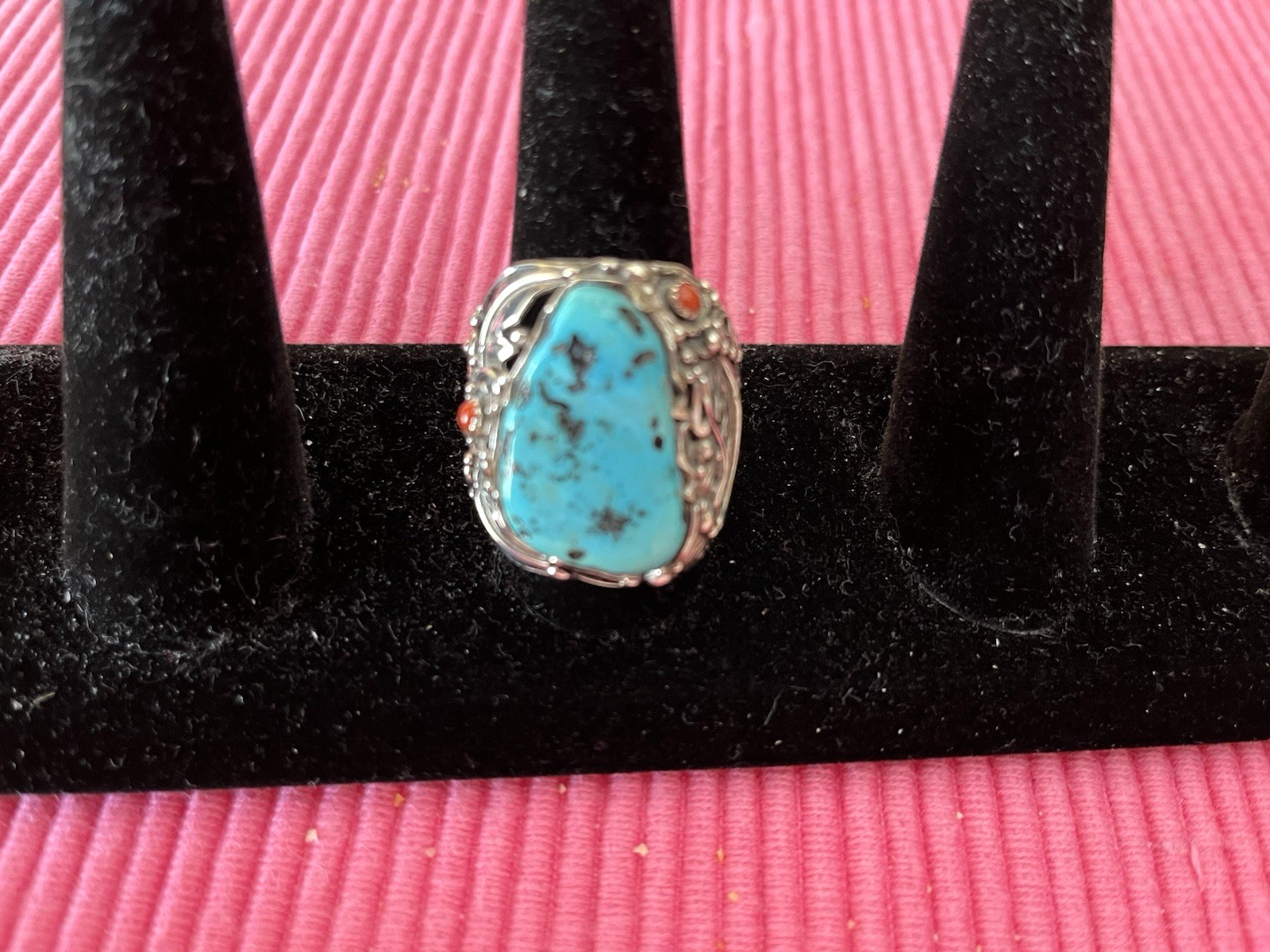 Native American Sterling Silver Men's Ring Size 11 1/2