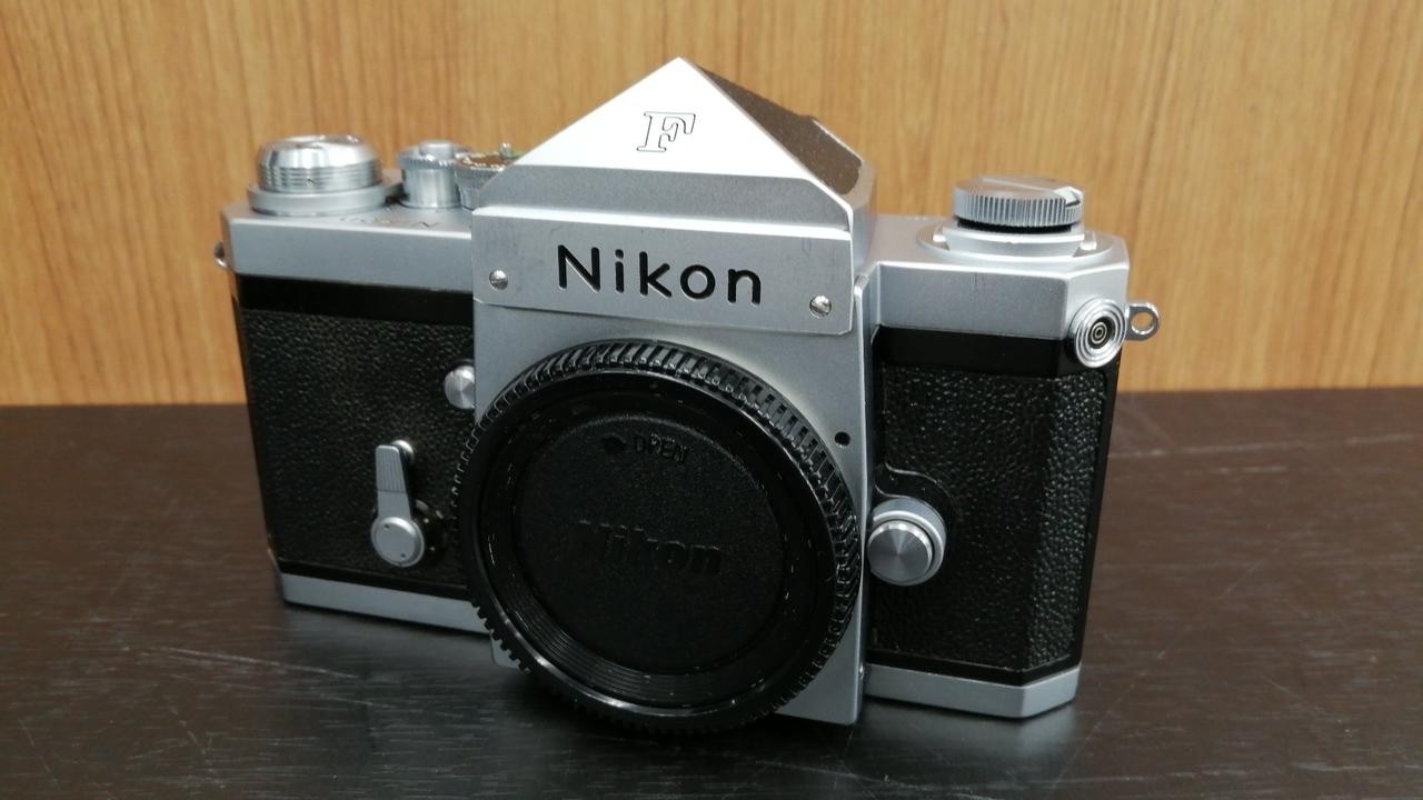 Nikon F Camera Body Used Eye Level Film Camera with Cap From Japan