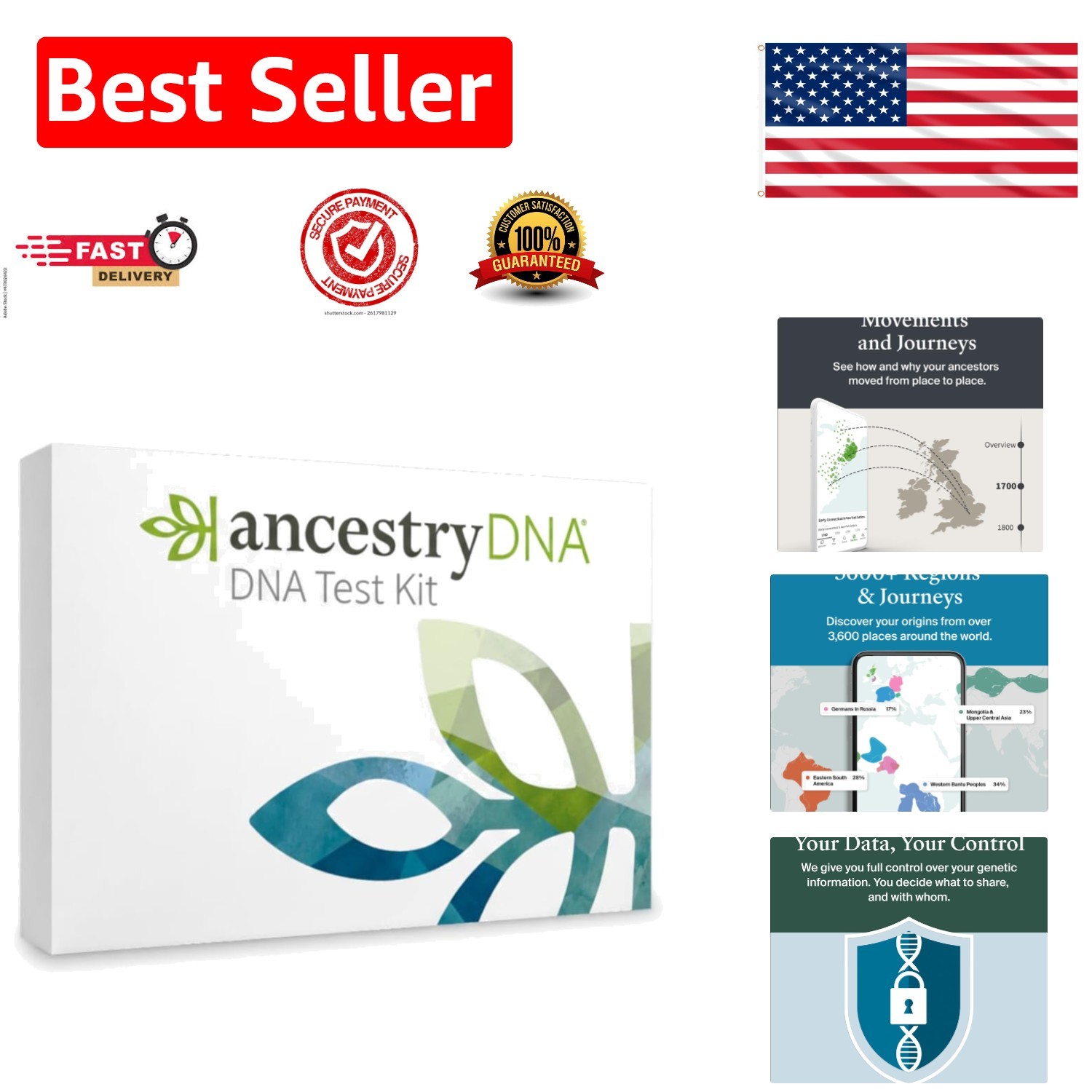Personalized Genetic Results: Discover Ancestry Origins & Build Family Tree